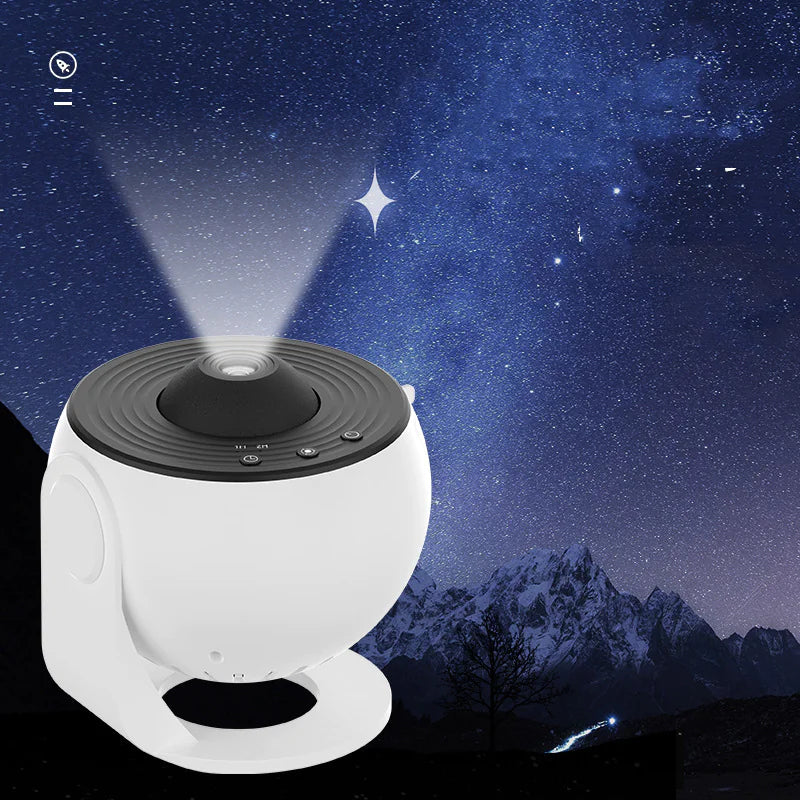 Galaxy Star Projector — Rotating Star and Nebula Night Sky Projection for Bedrooms, Living Rooms, and Kids’ Spaces