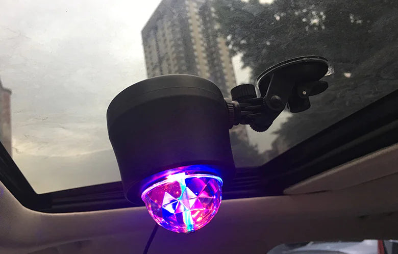 Colorful LED Stage Lights with Sound Control Effects — Black LED Party Lighting for DJ Shows, Concerts, Dance Floors, and Events