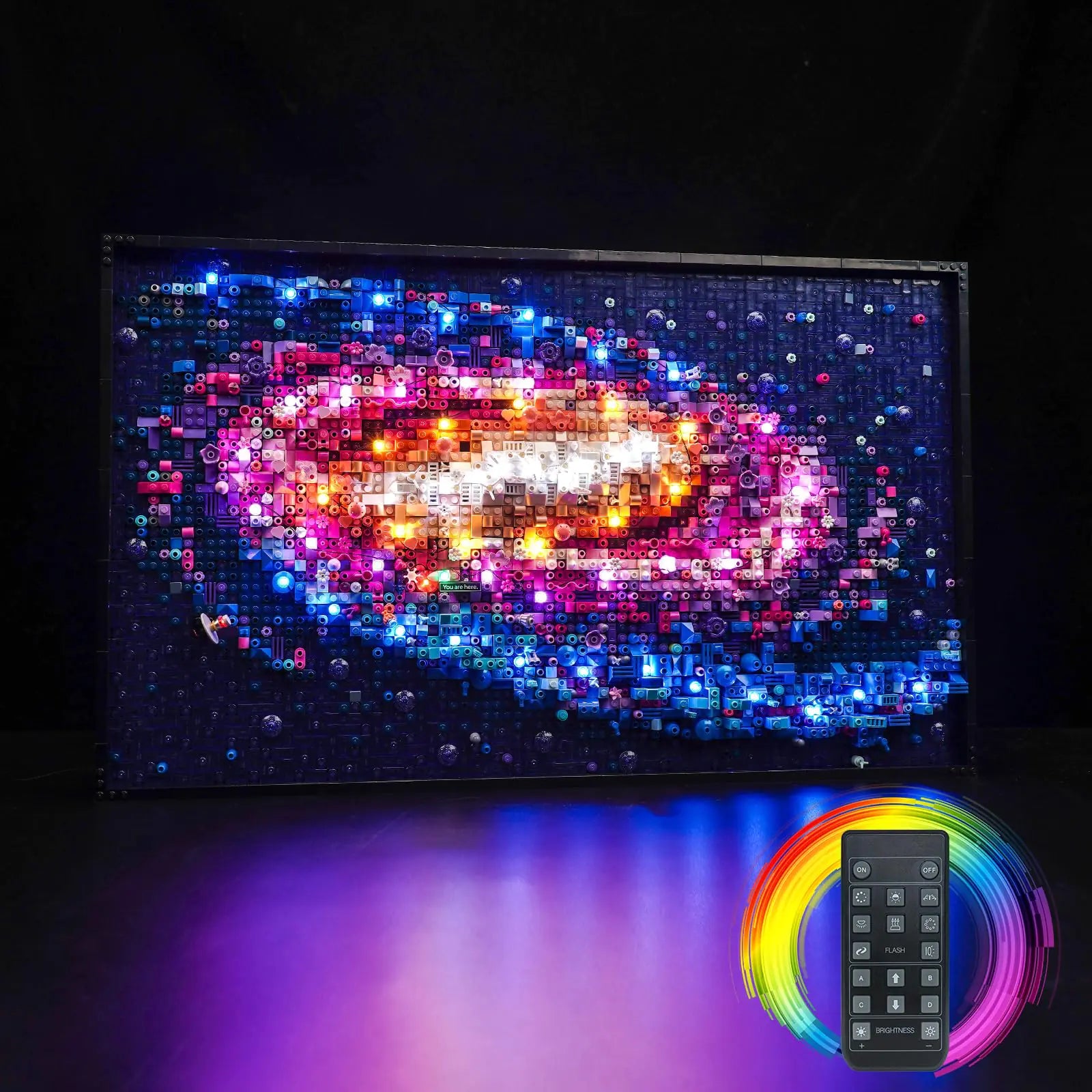 Milky Way Light Kit (RC) — Remote-Controlled LED Star and Galaxy Projection for Bedrooms, Living Rooms, and Kids’ Spaces